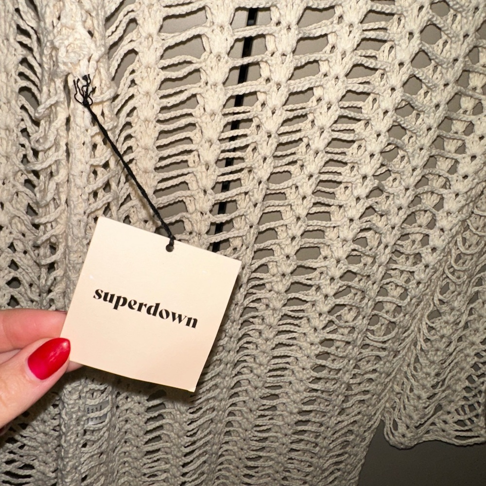 NWT superdown miranda crochet mini dress size XS - Picture 7 of 7